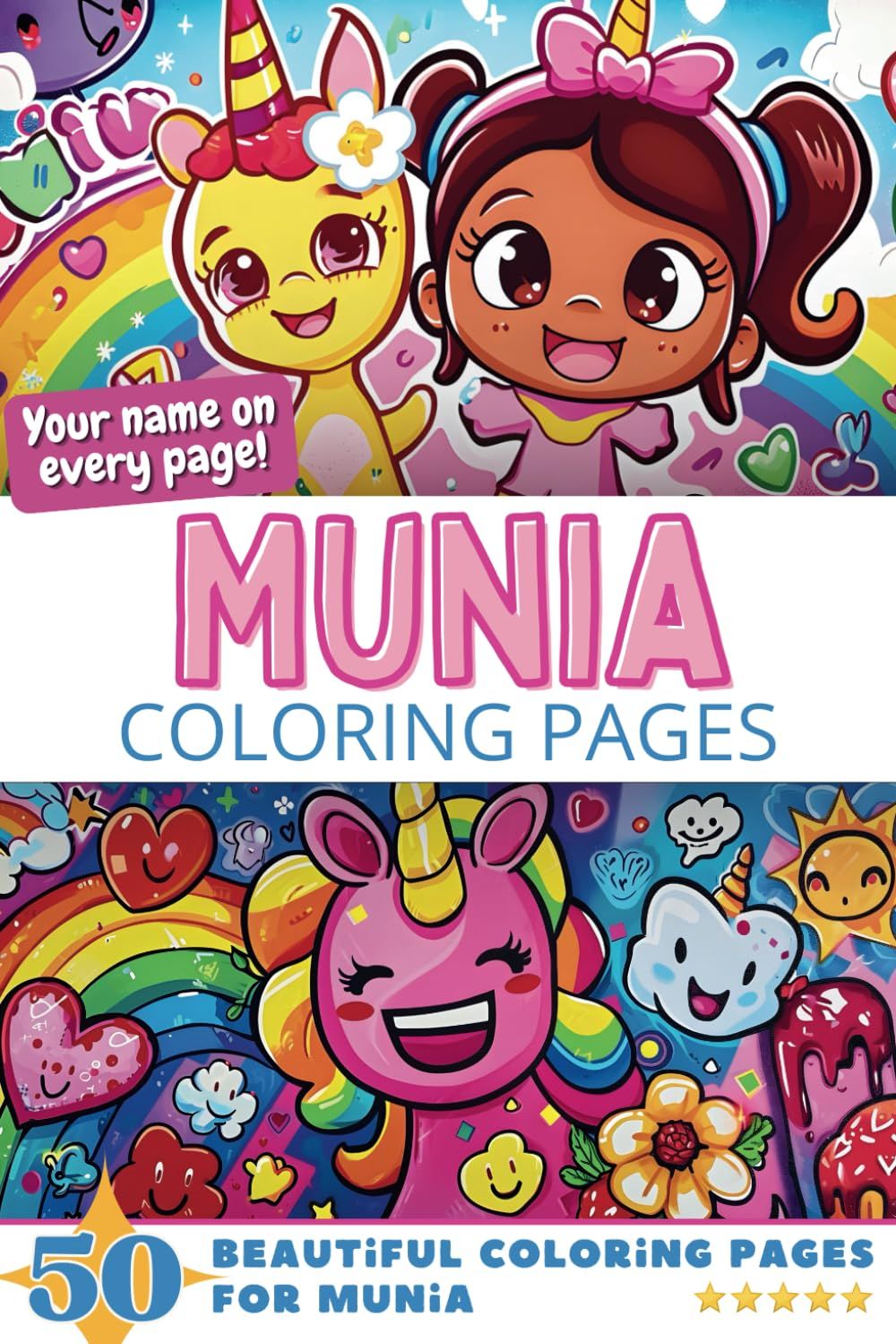 Munia Coloring Book Cover