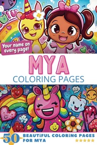 Mya Coloring Book Cover