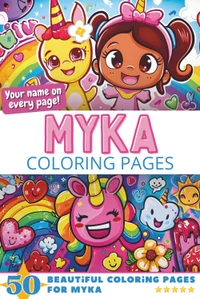 Myka Coloring Book Cover