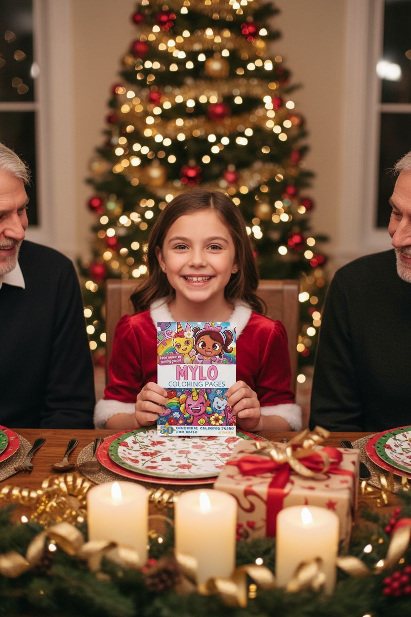 Mylo Christmas coloring pages gift