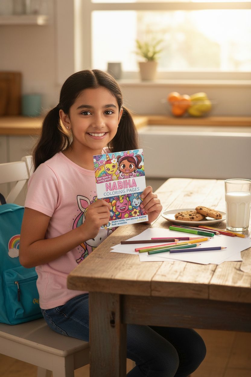 Nabiha personal coloring pages