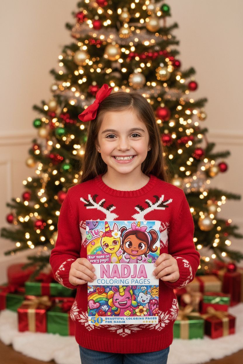Nadja Christmas coloring pages gift