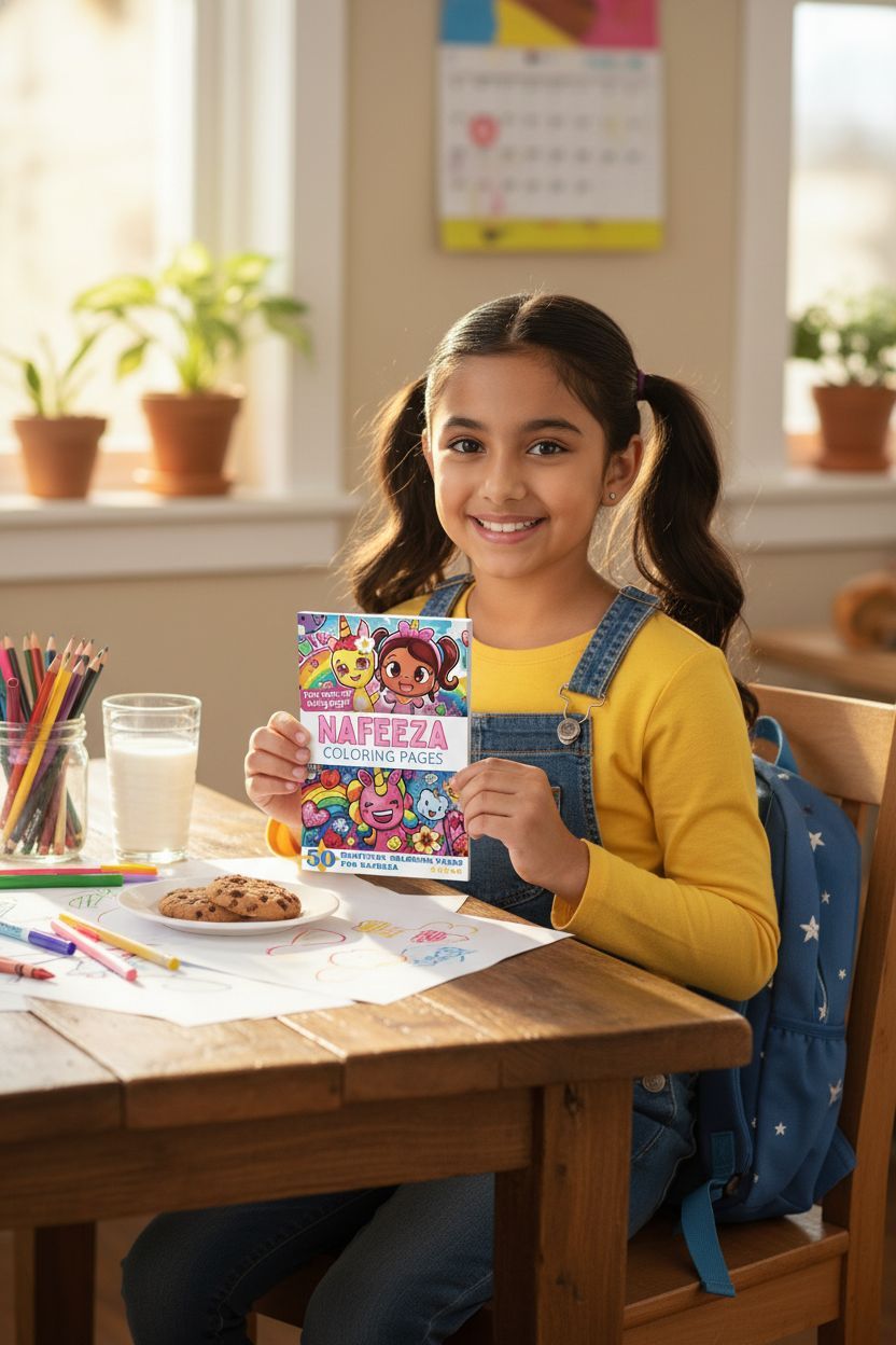 Nafeeza personal coloring pages