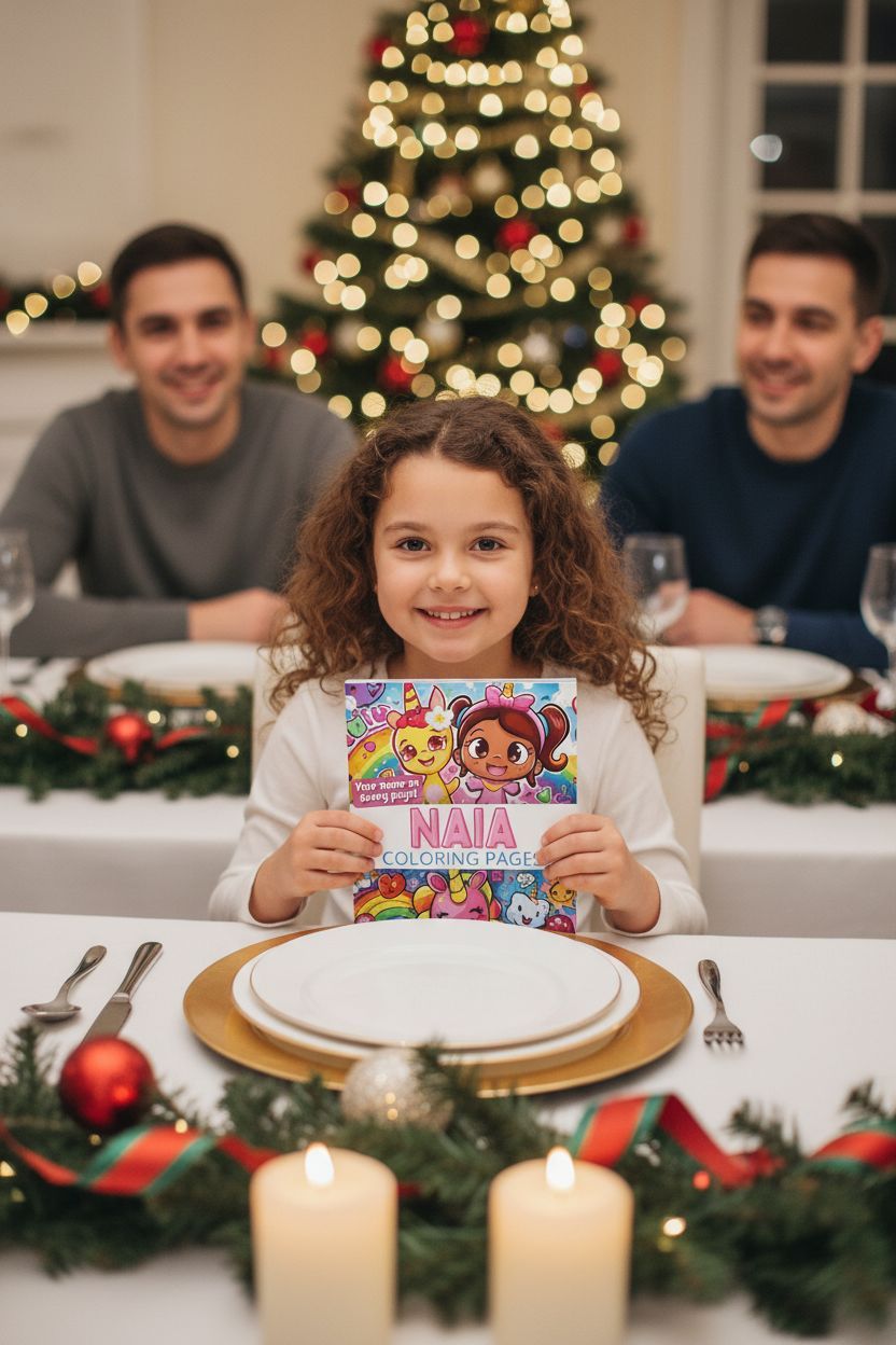 Naia Christmas coloring pages gift
