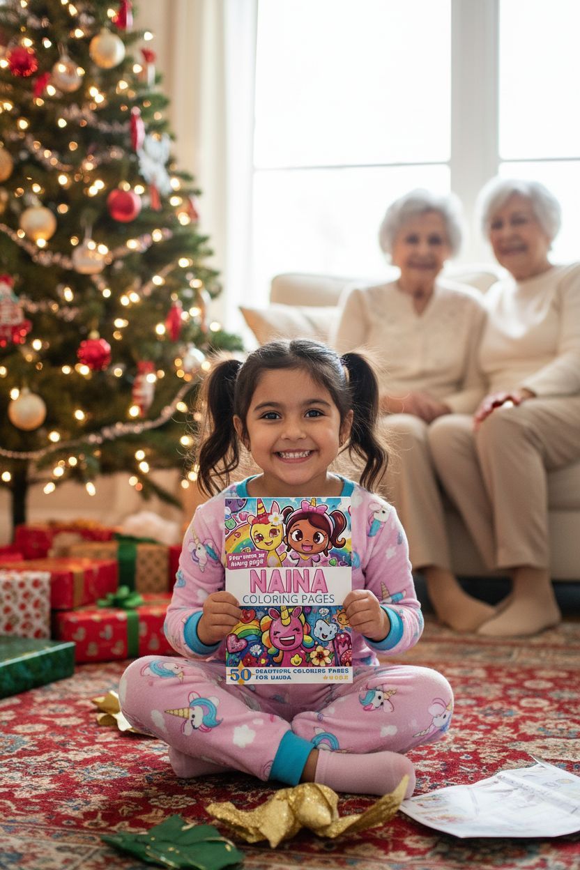 Naina Christmas coloring pages gift