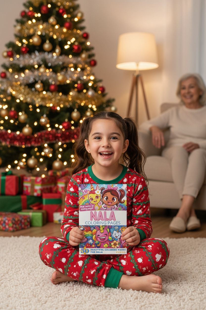 Nala Christmas coloring pages gift