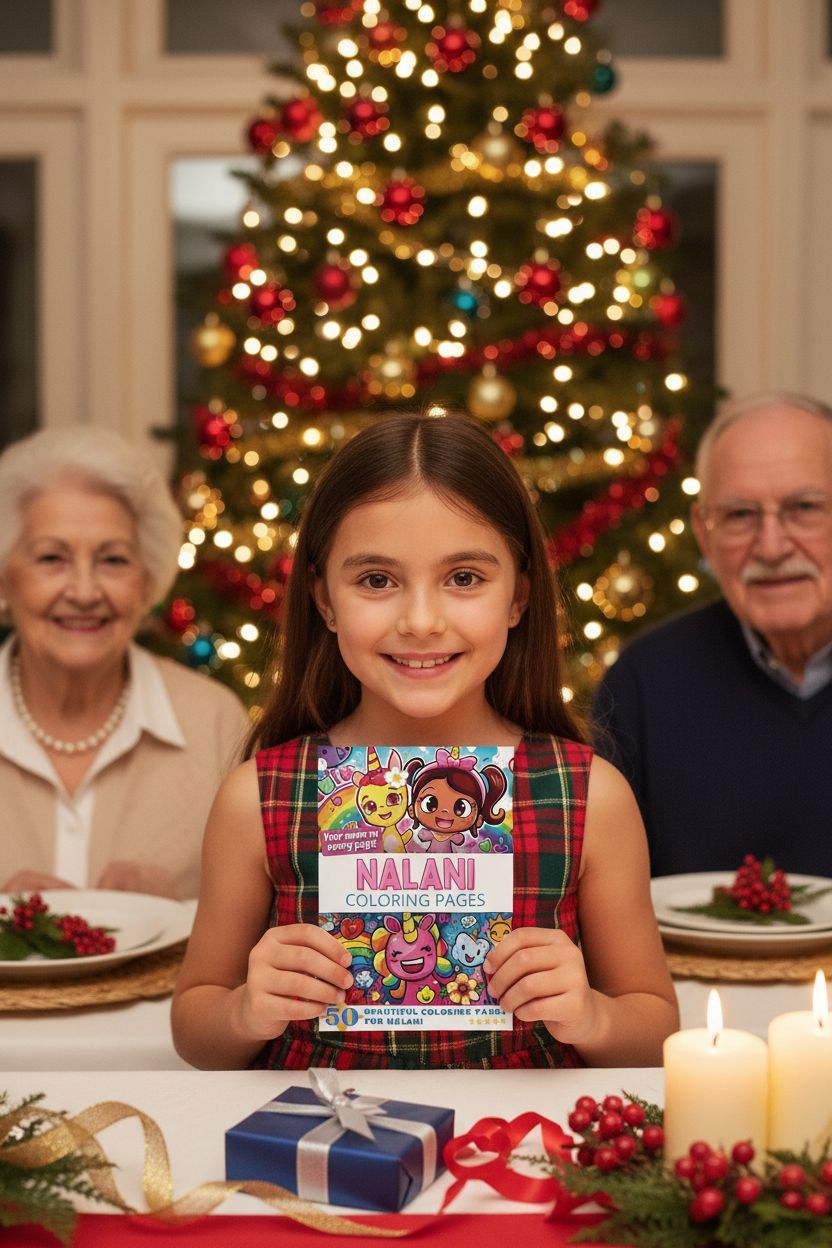 Nalani Christmas coloring pages gift