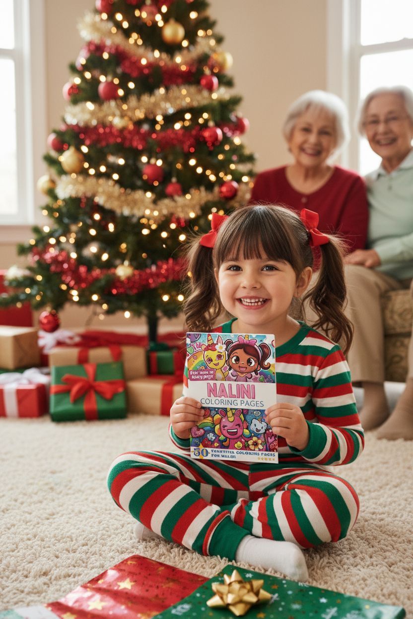 Nalini Christmas coloring pages gift
