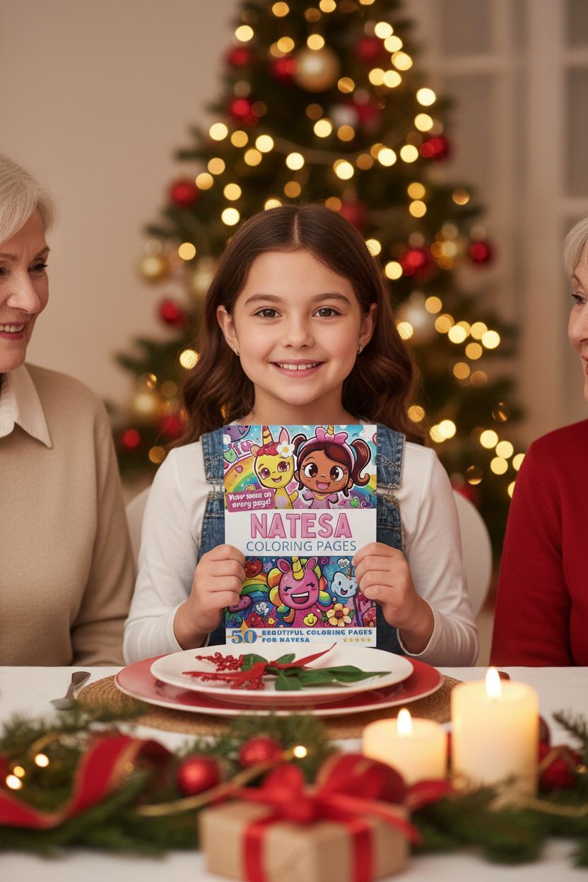 Natesa Christmas coloring pages gift