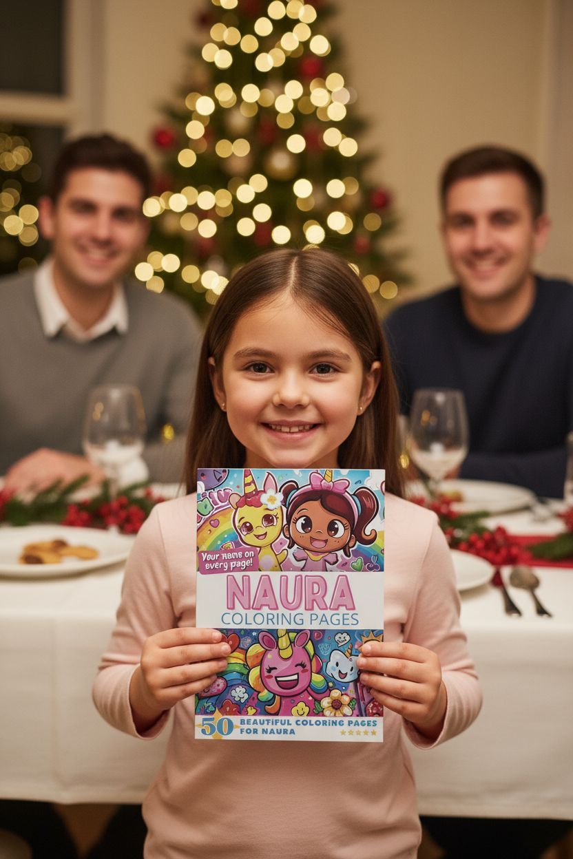 Naura Christmas coloring pages gift