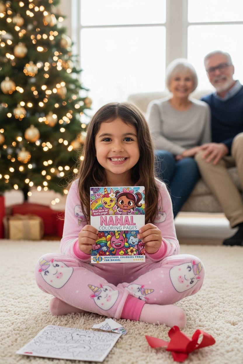 Nawal Christmas coloring pages gift