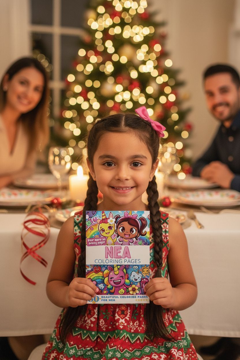 Nea Christmas coloring pages gift
