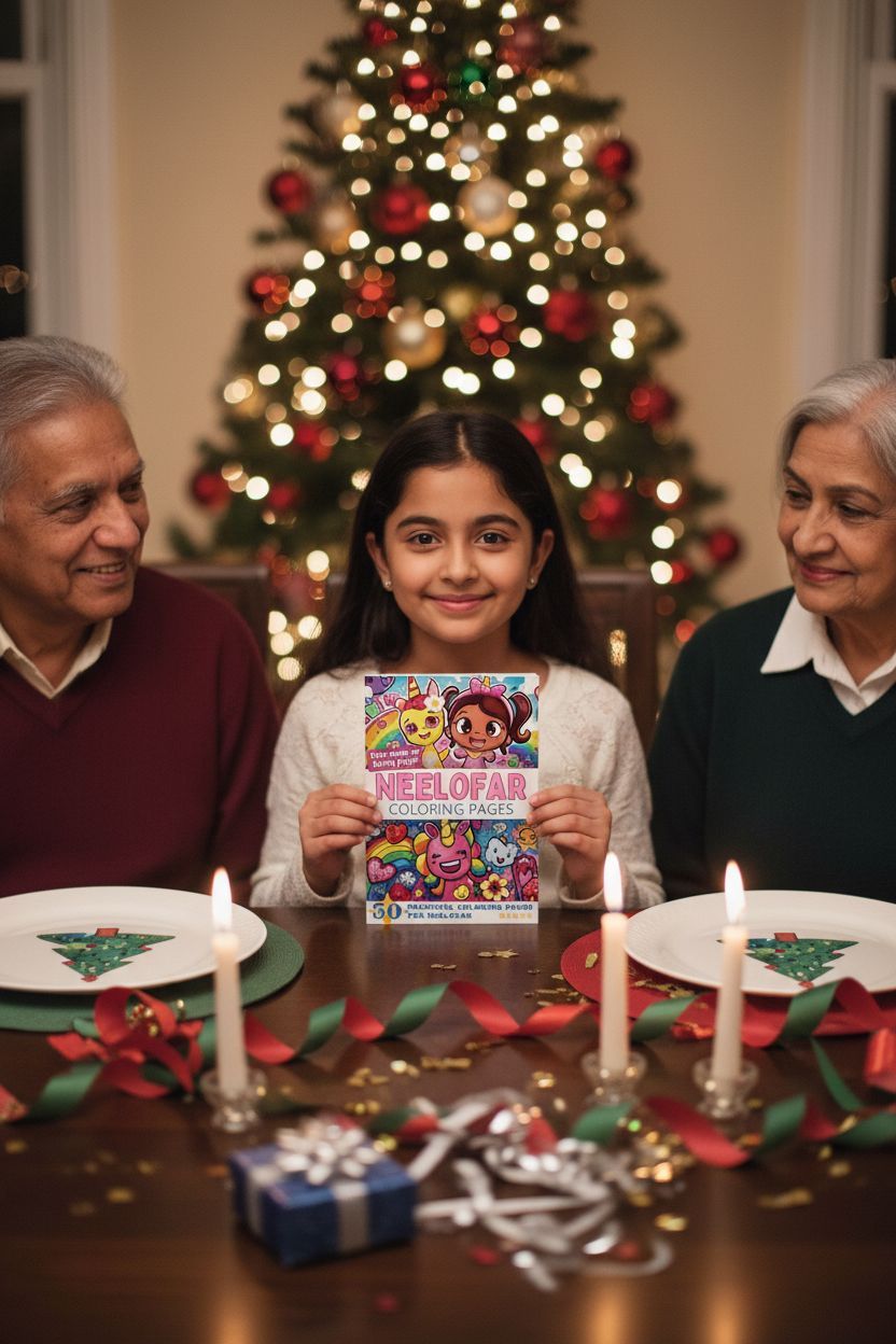 Neelofar Christmas coloring pages gift