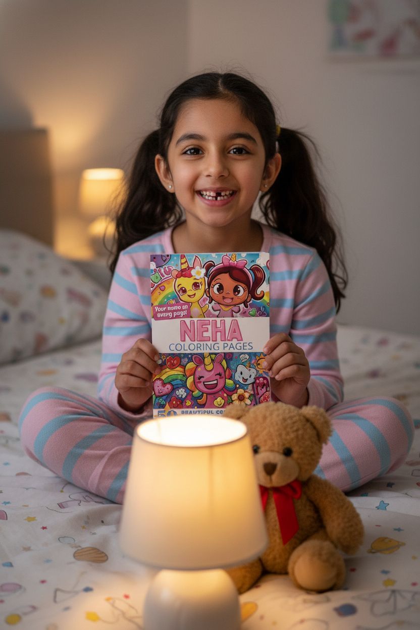 Neha personal coloring pages