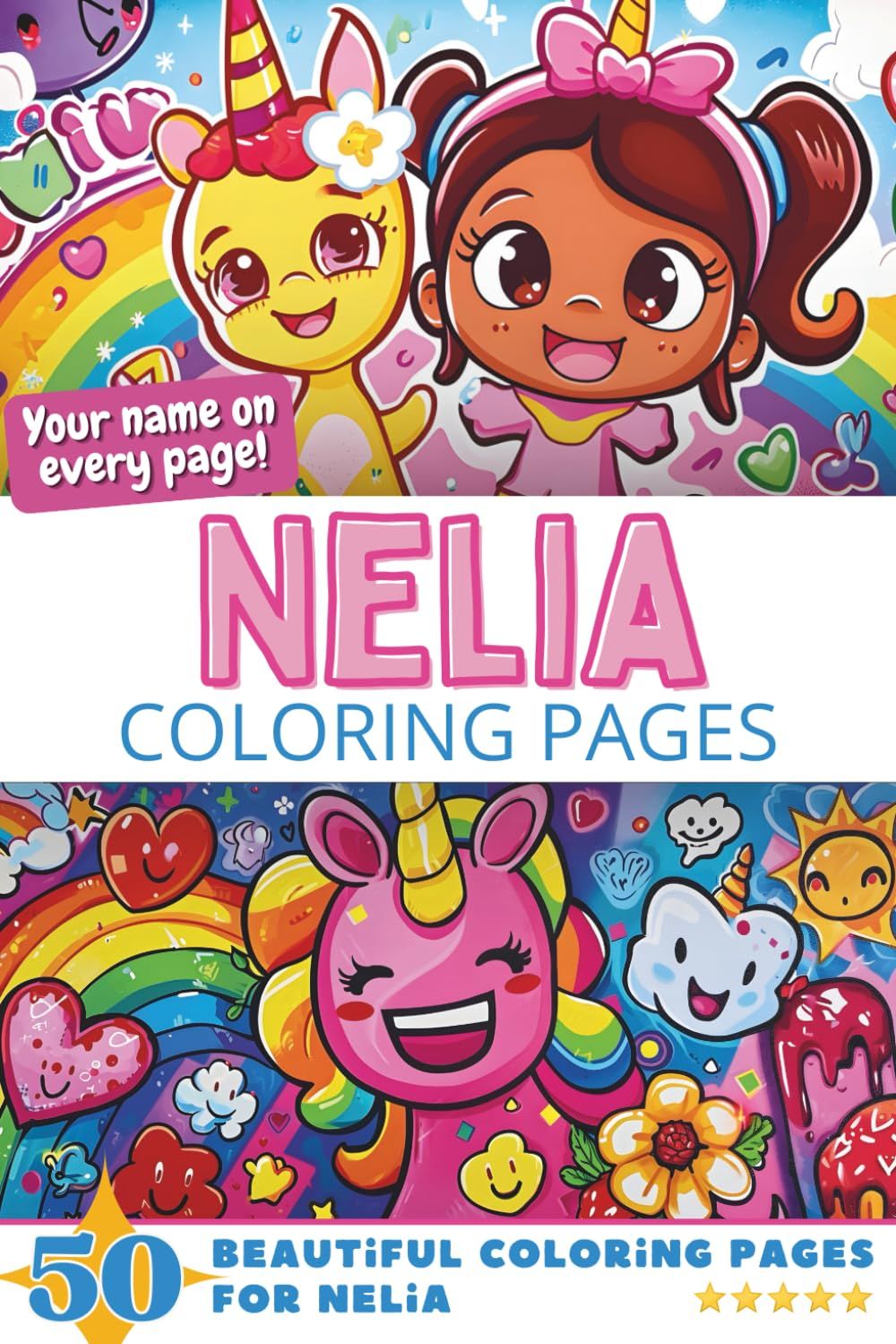Nelia Coloring Book Cover