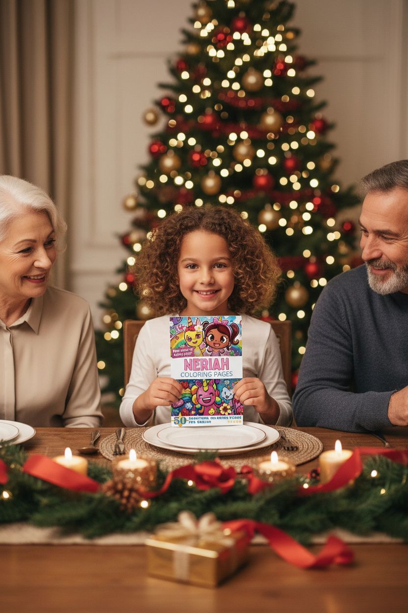 Neriah Christmas coloring pages gift