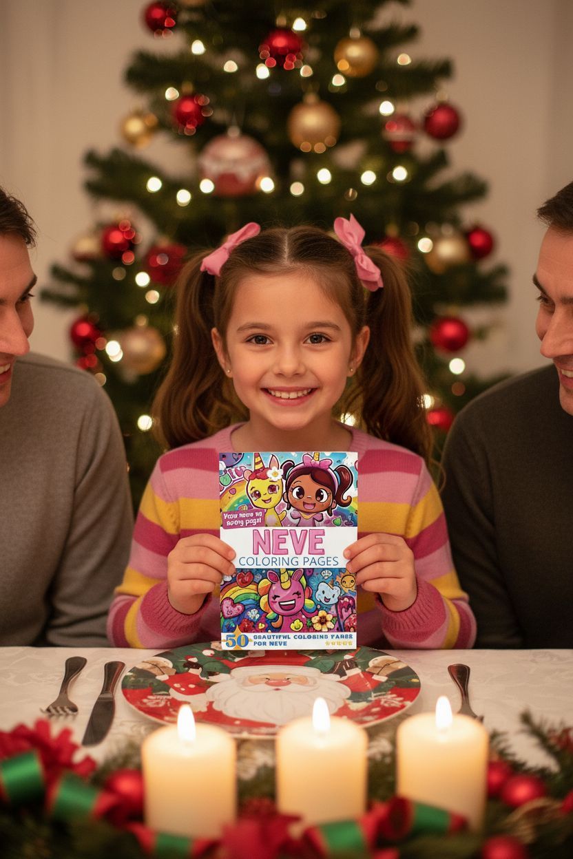 Neve Christmas coloring pages gift