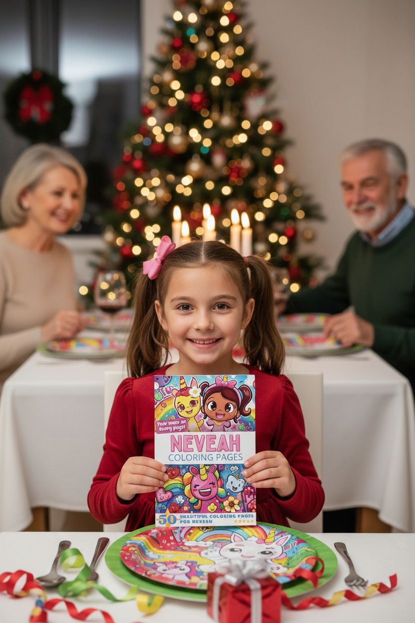 Neveah Christmas coloring pages gift