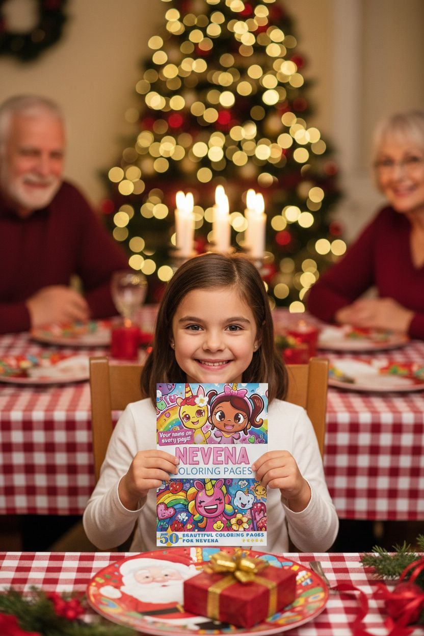Nevena Christmas coloring pages gift