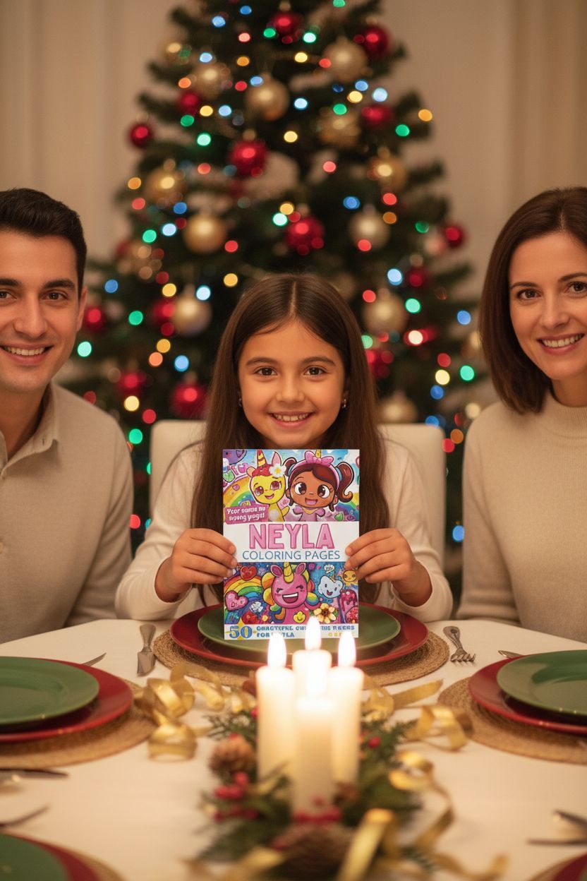 Neyla Christmas coloring pages gift