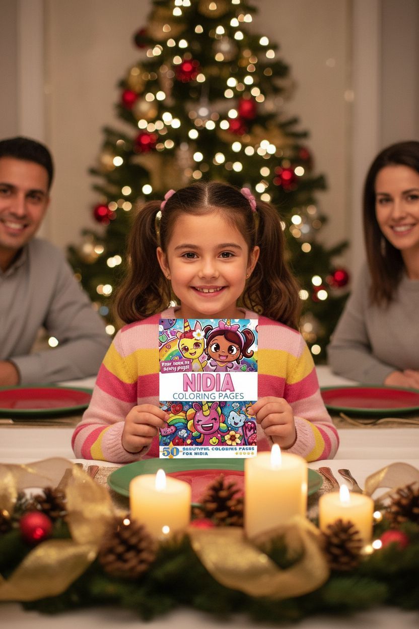 Nidia Christmas coloring pages gift