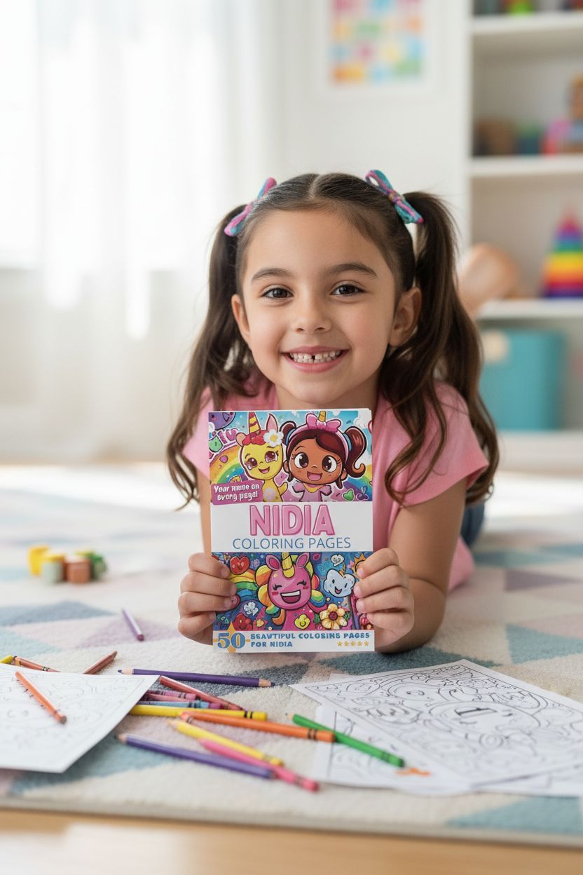 Nidia personal coloring pages