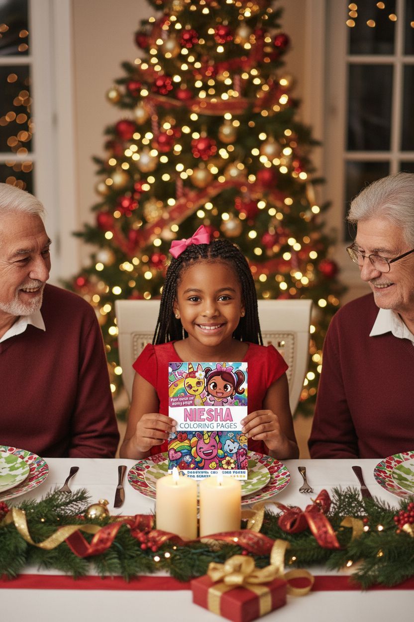 Niesha Christmas coloring pages gift