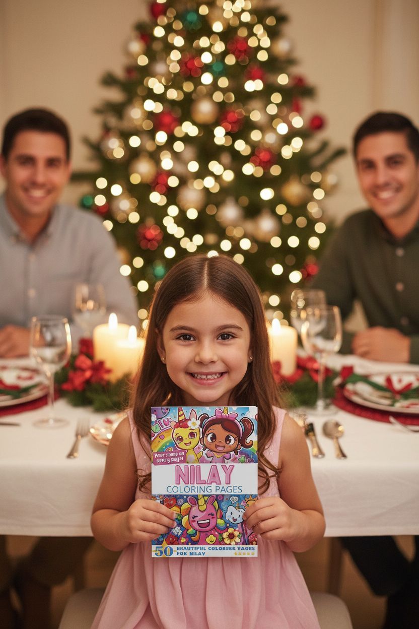Nilay Christmas coloring pages gift