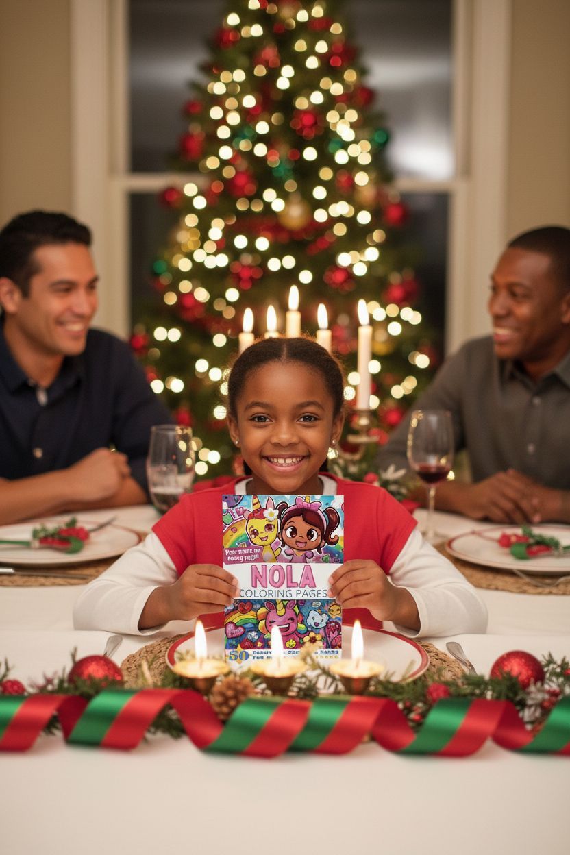 Nola Christmas coloring pages gift