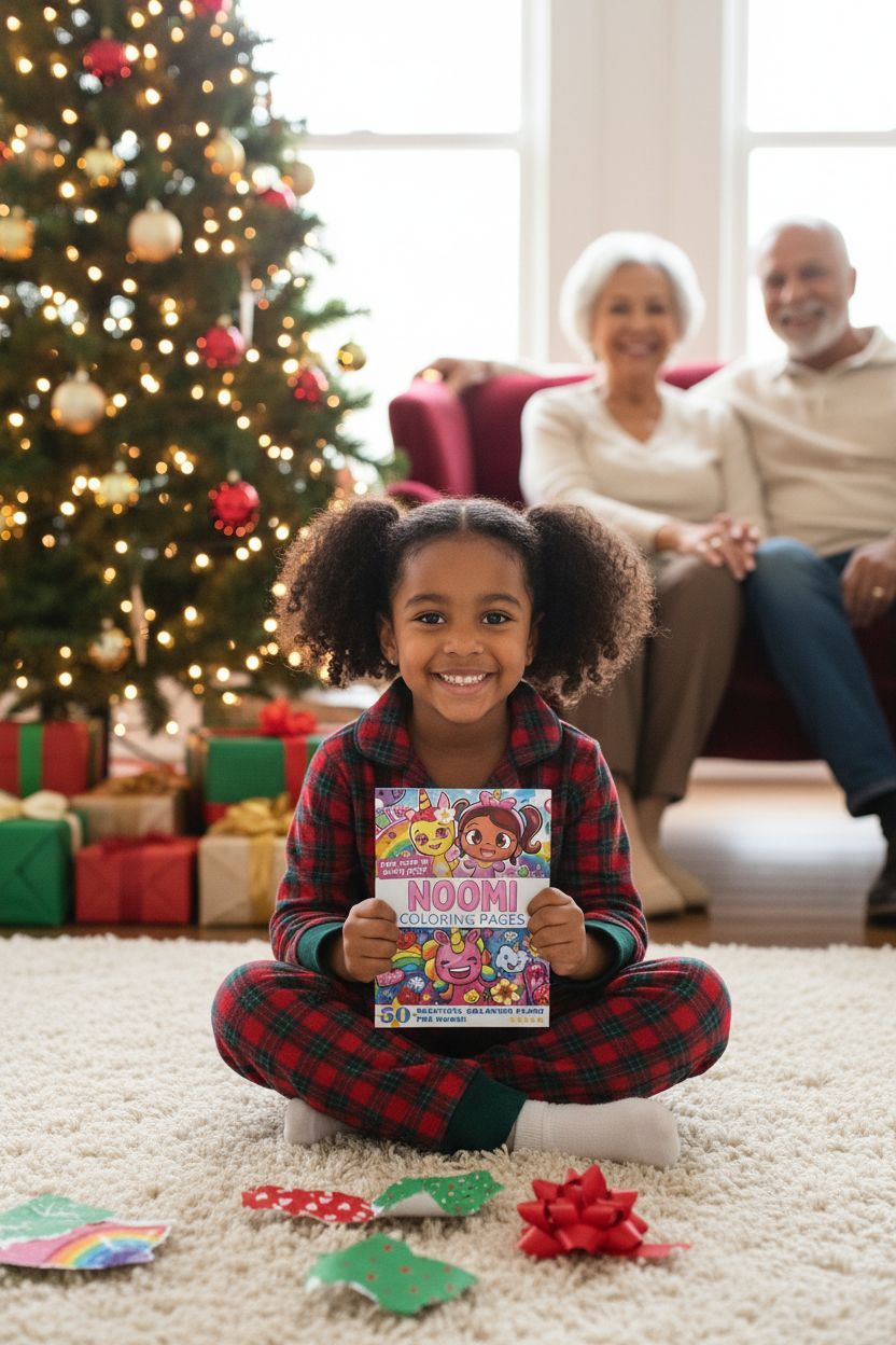 Noomi Christmas coloring pages gift