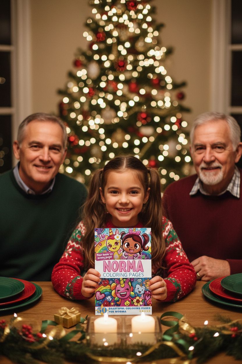 Norma Christmas coloring pages gift