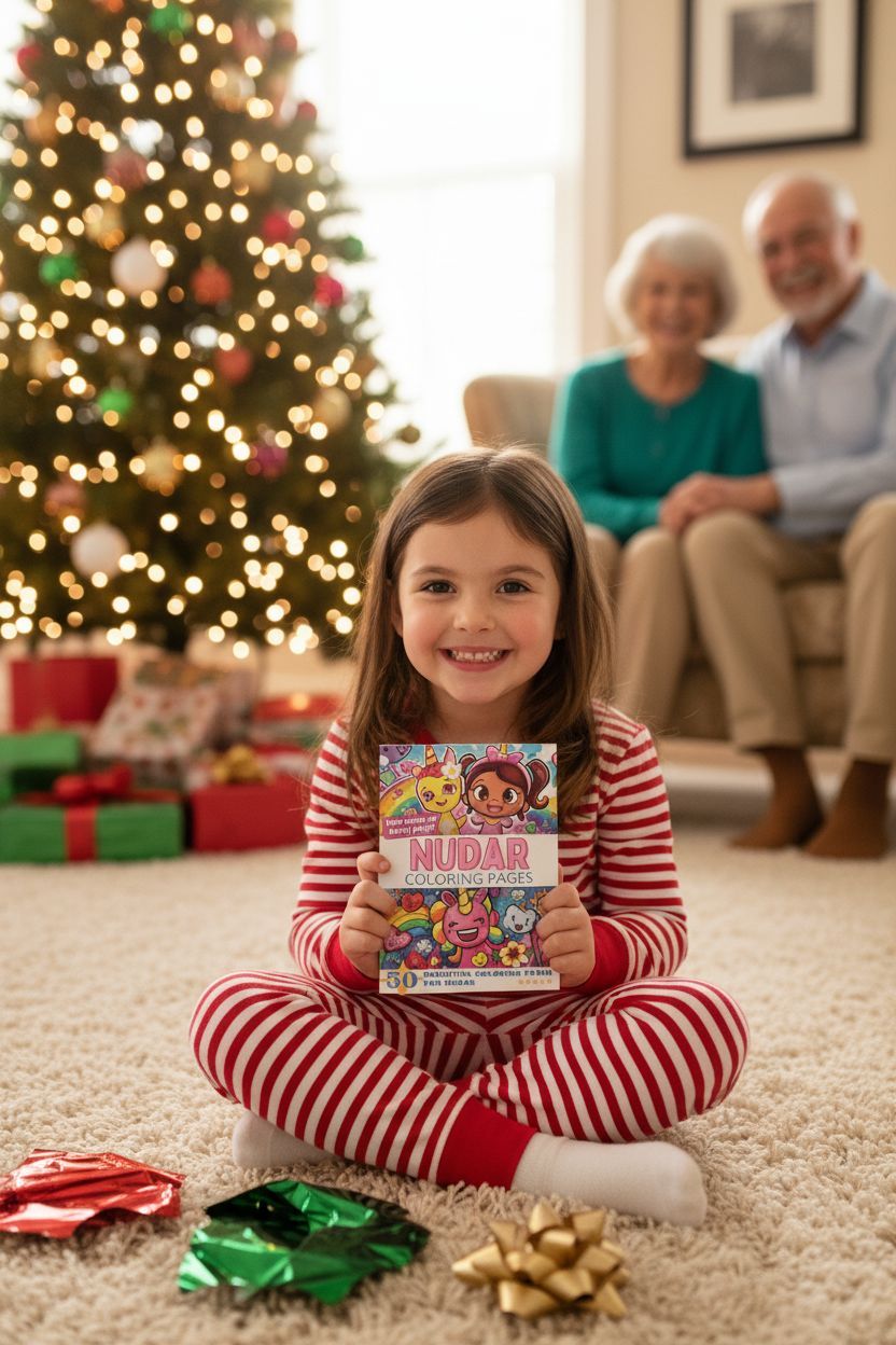 Nudar Christmas coloring pages gift