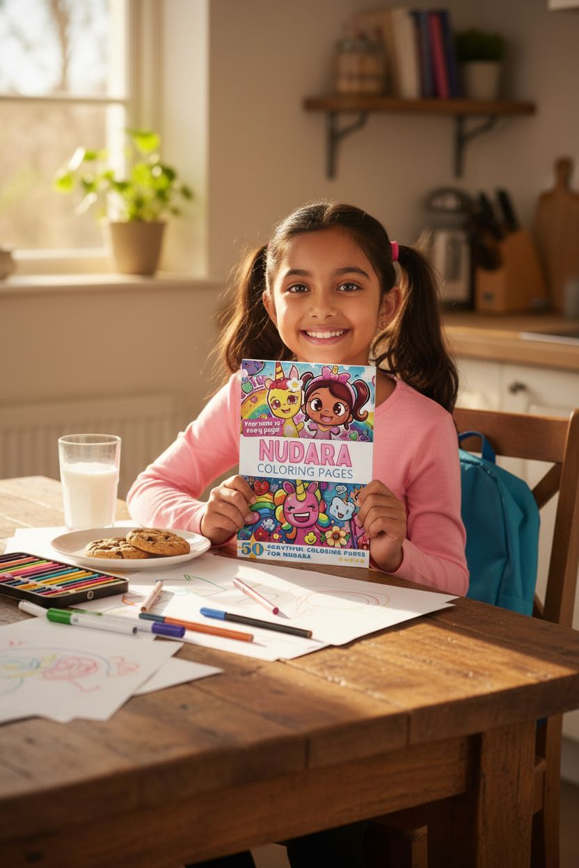 Nudara personal coloring pages