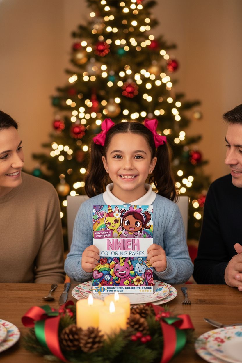 Nweh Christmas coloring pages gift