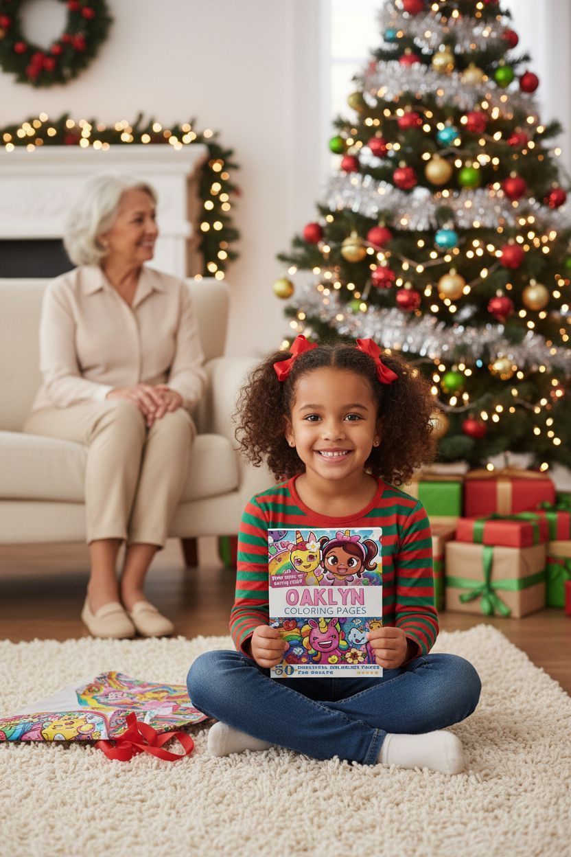 Oaklyn Christmas coloring pages gift