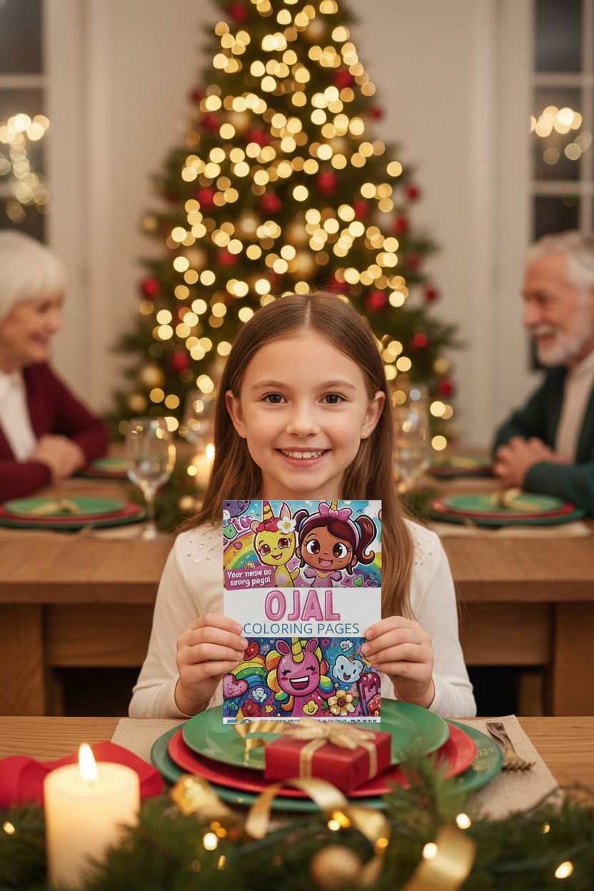 Ojal Christmas coloring pages gift