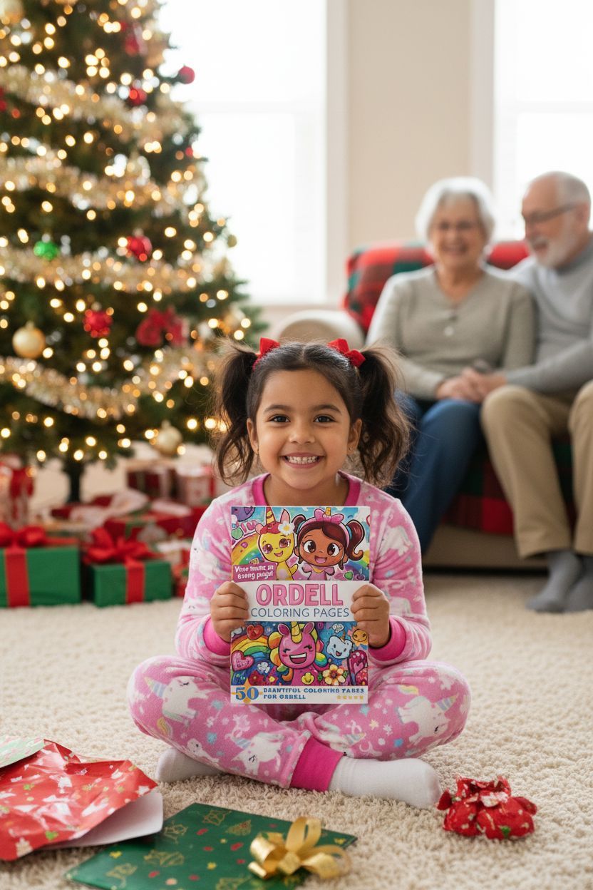 Ordell Christmas coloring pages gift