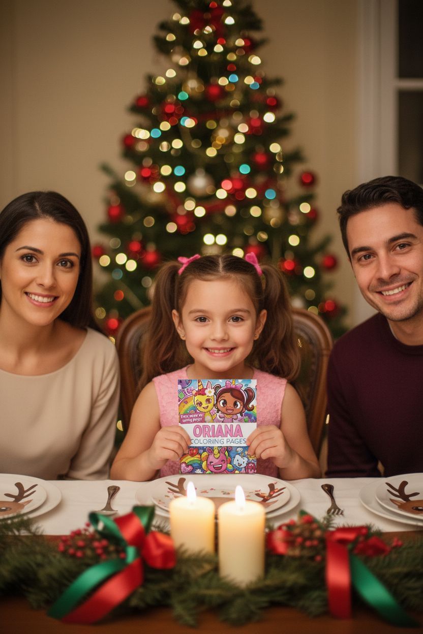 Oriana Christmas coloring pages gift
