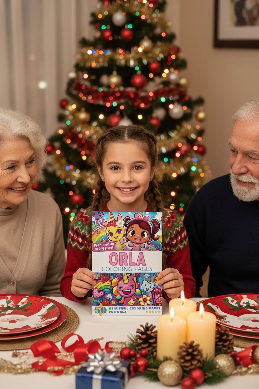 Orla Christmas coloring pages gift