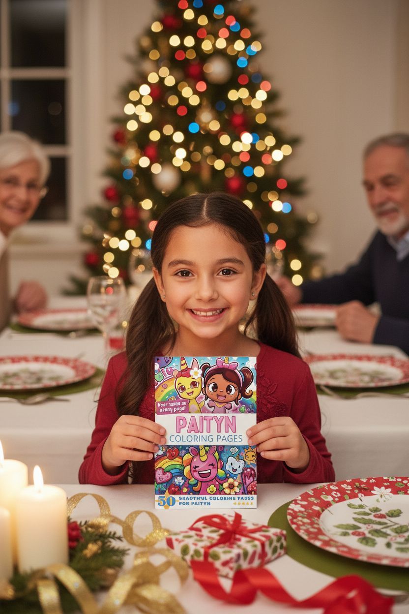 Paityn Christmas coloring pages gift