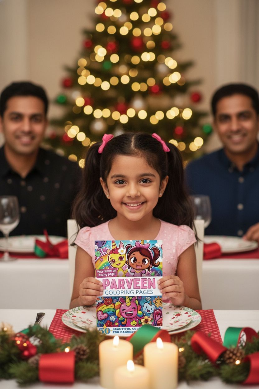 Parveen Christmas coloring pages gift