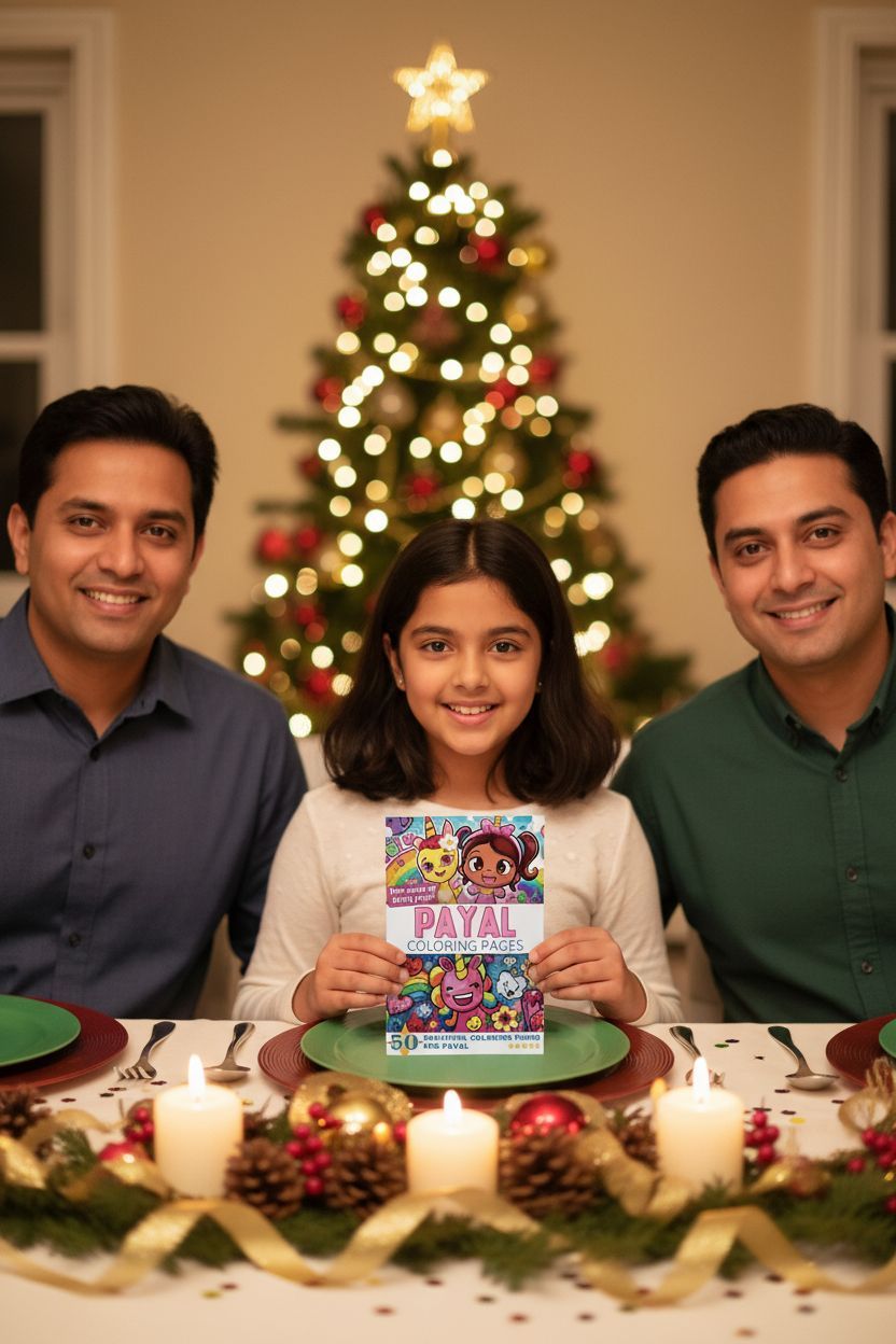 Payal Christmas coloring pages gift