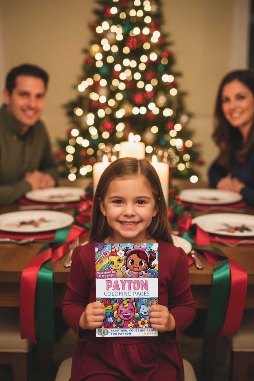 Payton Christmas coloring pages gift