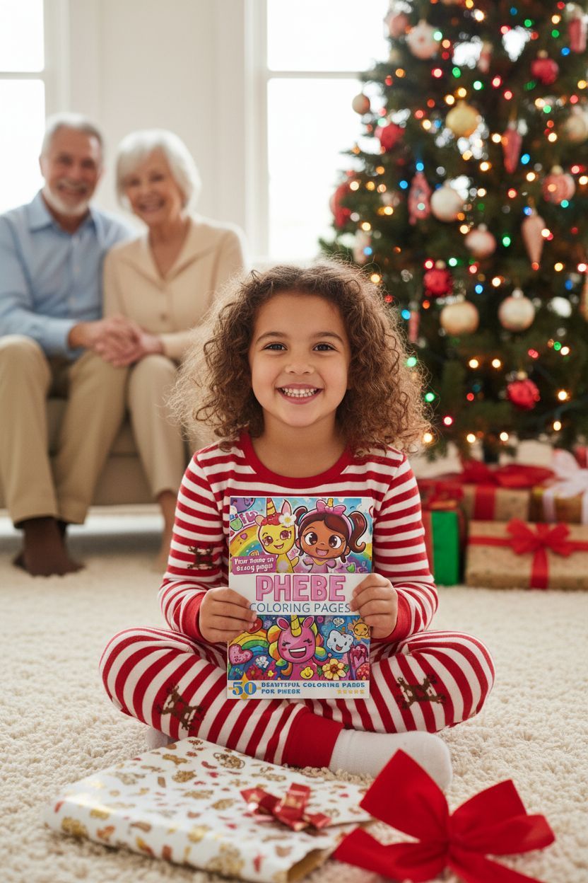 Phebe Christmas coloring pages gift