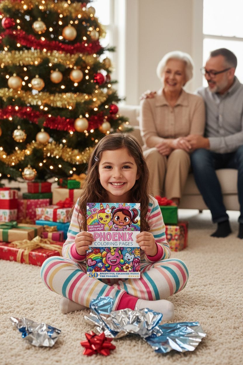 Phoenix Christmas coloring pages gift