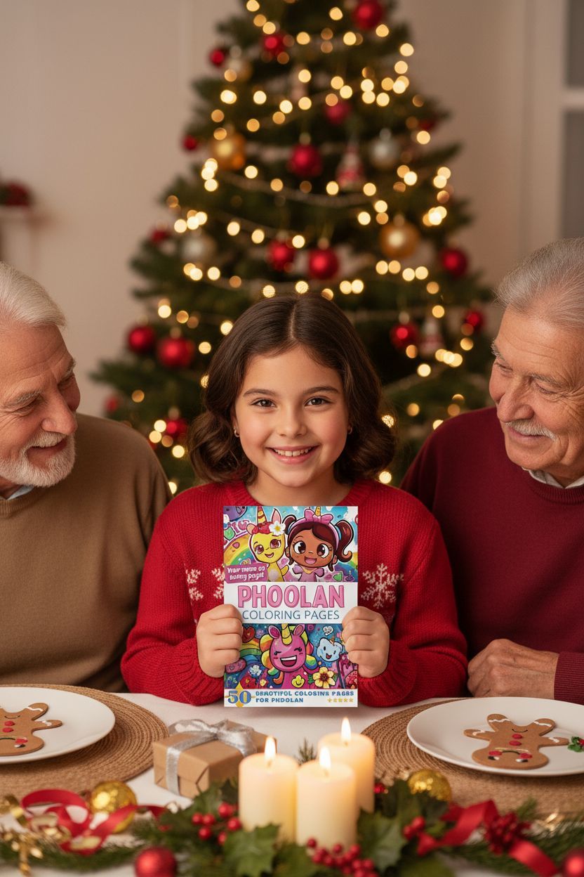 Phoolan Christmas coloring pages gift