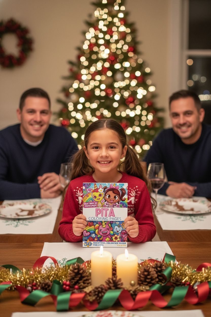 Pita Christmas coloring pages gift