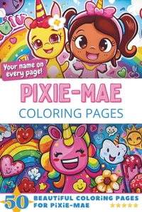 Pixie-Mae Coloring Book Cover