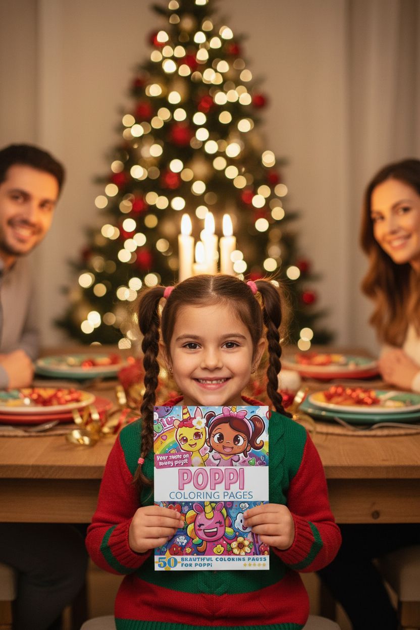 Poppi Christmas coloring pages gift