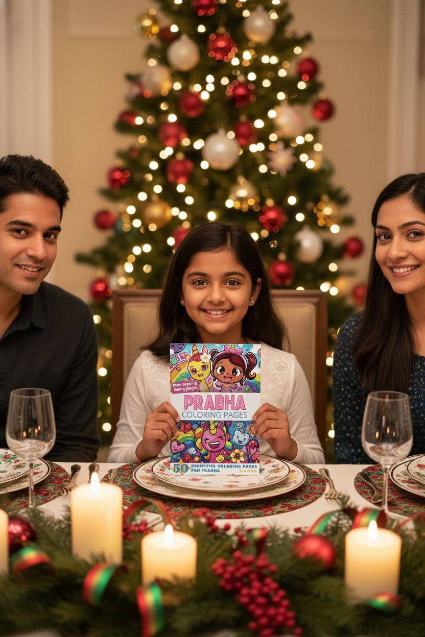 Prabha Christmas coloring pages gift